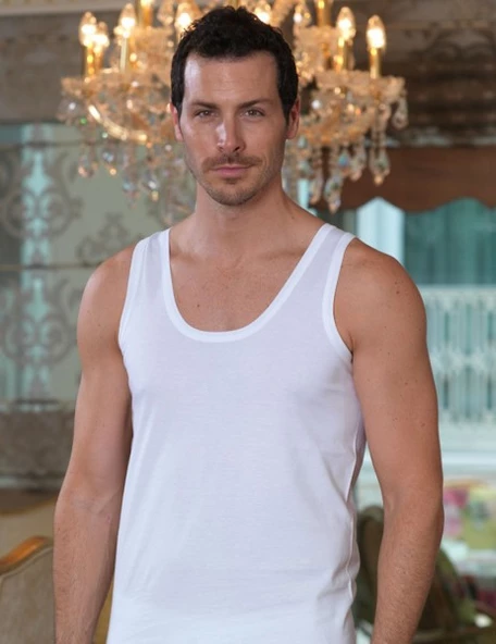 Şahinler E002 Erkek Penye Geniş Askılı Atlet - 2