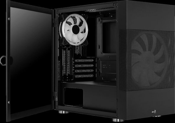 Aerocool Atomic 1 x 20cm ve 1 x 12cm ARGB Fanlı Mini Tower Kasa - 5