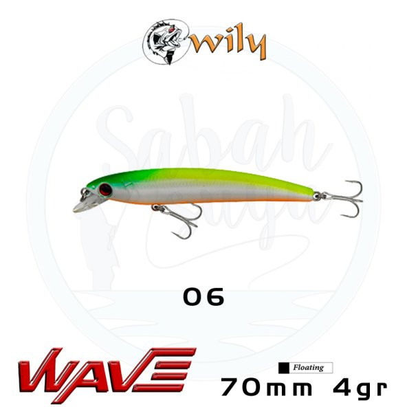 Wily Wave 70F 7cm 4gr No:06 Maket Balık