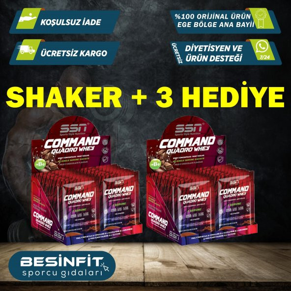 SSN Command Quadro Whey 30GX30 Şase Çikolata Aromalı - 3