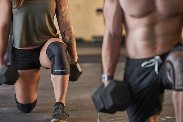 Harbinger 5 mm Knee Sleeves Black Diz Koruyucu - Resim 12