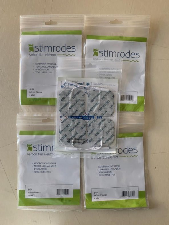 Tens Pedi Stimrodes Kablolu Tens Pedi Tens Elektrodu 5*5 - 5 ADET - 1