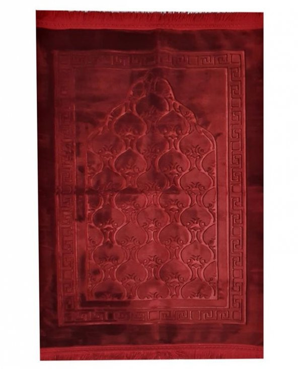 Uludağ Seccade Deri Taban Kadife Kabartmalı - 3