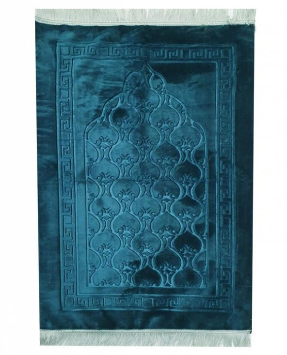 Uludağ Seccade Deri Taban Kadife Kabartmalı - 4