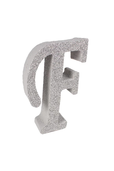 3D Kalın Simli Strafor Harf 4cmx15cm Gümüş - 9