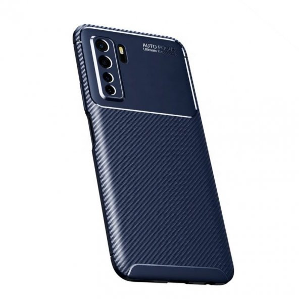 Teleplus Huawei P40 Lite 5g Kılıf Negro Karbon Desenli Silikon - 5