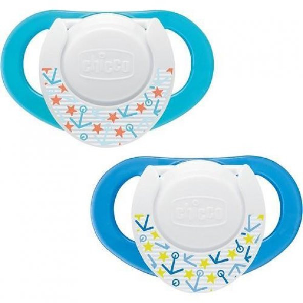 Chicco Physio Compact Silikon Emzik 2li 6-12 Ay Erkek - 2