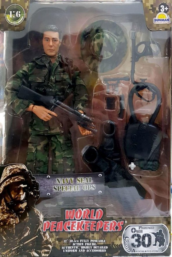 Sunman 1:6 World Peacekeepers Asker Oyun Seti Navy Seal S00090200 - 3
