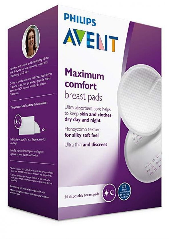 Philips Avent Tek Kullanımlık Göğüs Pedi 24lü SCF254/24 - 4