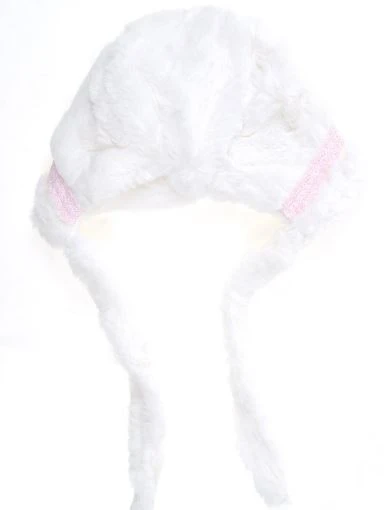 Kız Çocuk Beyaz Bere  48 cm