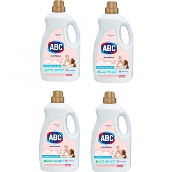 Abc Sıvı Deterjan Bebekler İçin 4 x 1500 Ml