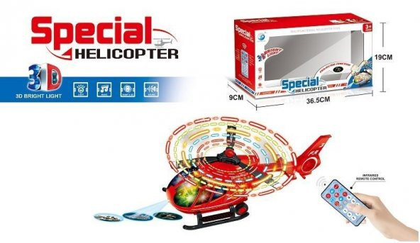 Mega Oyuncak Sesli Işıklı Uzaktan Kumandalı İtfaiye Helikopteri JYD178A - 6