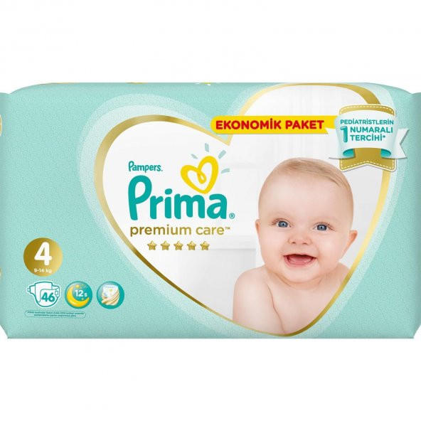 Prima Premium Care Bebek Bezi Ekonomik Paket 4 Beden 46 Adet - 2