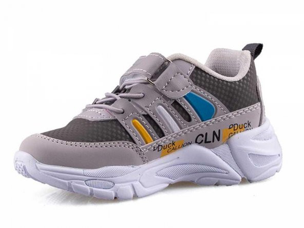 CALLİON 010 ERKEK ÇOCUK SPOR AYAKKABI FÜME-BUZ-SARI 26-30 - 2