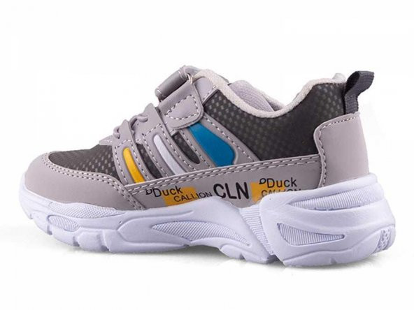 CALLİON 010 ERKEK ÇOCUK SPOR AYAKKABI FÜME-BUZ-SARI 26-30 - 3