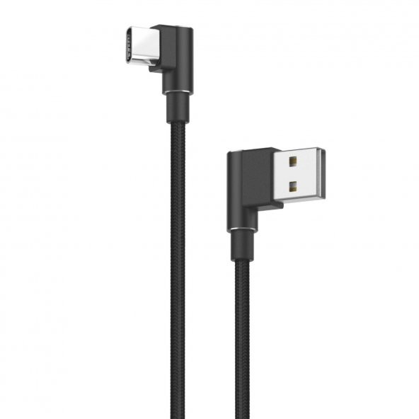 Mcdodo CA-7521 Type-C Hızlı Şarj ve USB Data Kablo 90 Derece Ledli 3A 1.8mt - 3