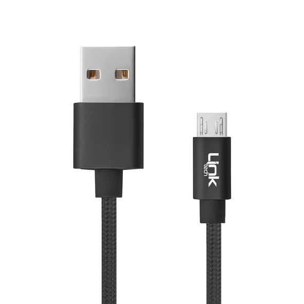 LinkTech K571 Micro USB Data/Şarj Kablosu Örgü Metal Başlı 3mt - 2