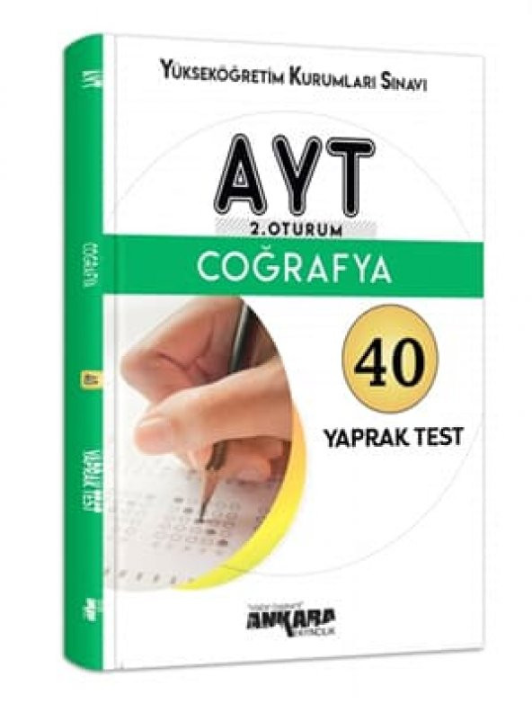 AYT COĞRAFYA YAPRAK TEST ANKARA YAYINCILIK