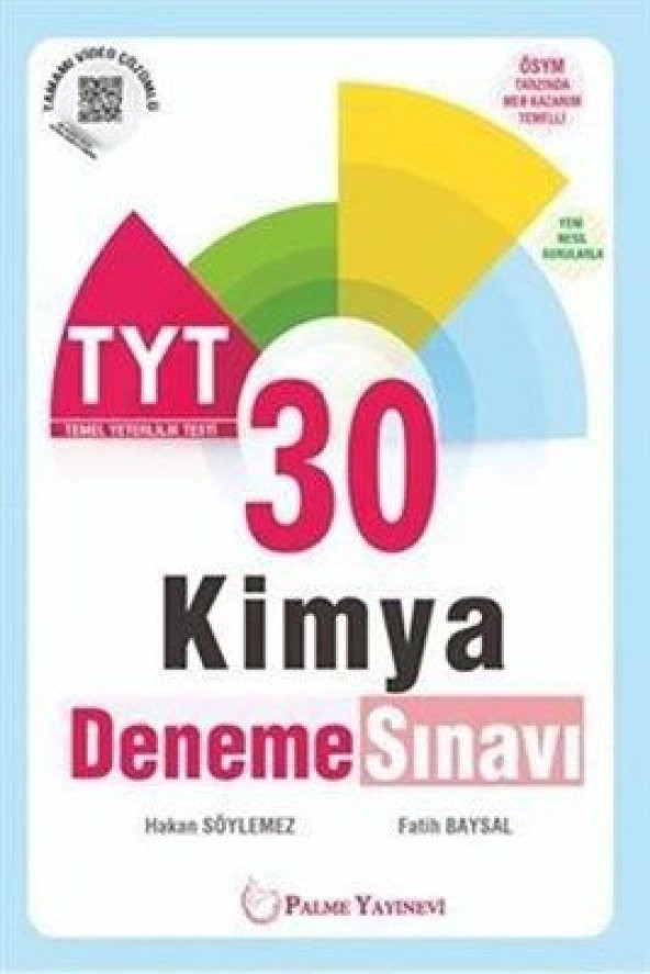 Tyt Kimya 30 Deneme Sınavı Palme Yayınları