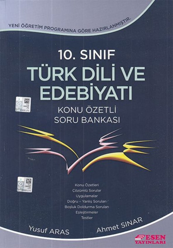 10.Sınıf Türk Edebiyatı Konu Öz. Soru Bankası Esen Yayınları