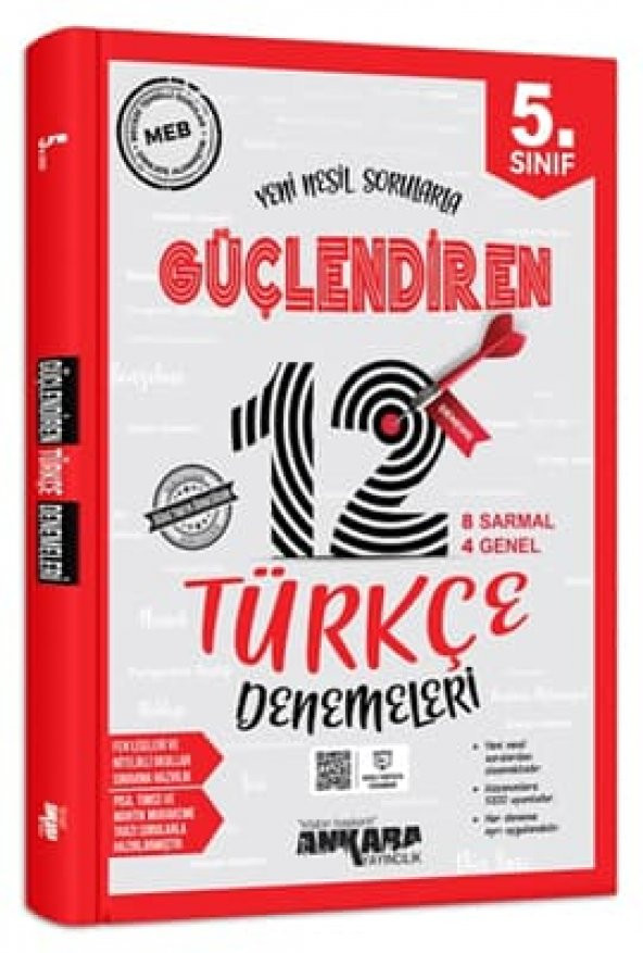 5.SINIF TÜRKÇE GÜÇLENDİREN 12 DENEME