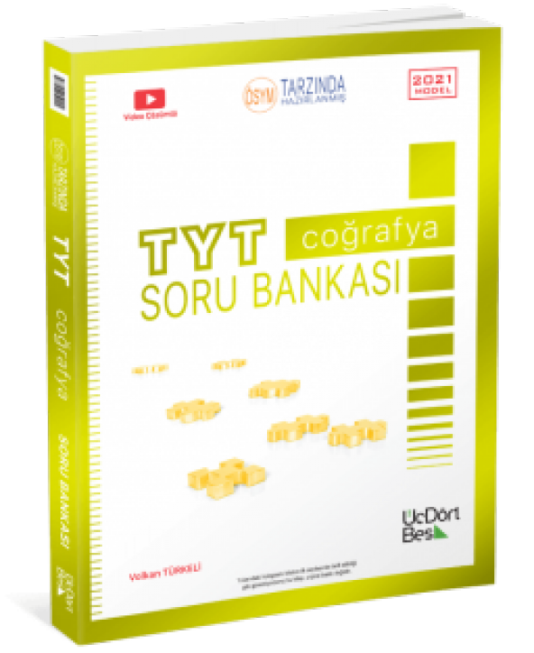 TYT Coğrafya Soru Bankası ÜçDörtBeş Yayınları
