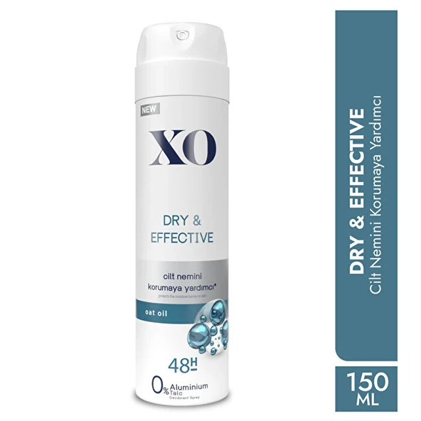 XO Deodorant 150ML Women-Kadın Dry & Effective (5 Li Set) - 3
