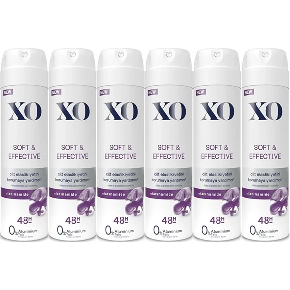 XO Deodorant 150ML Women-Kadın Soft & Effective (6 Lı Set) ürün görseli 1