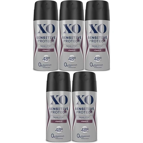 XO Deodorant 150ML Men-Erkek Sensitive & Protect (5 Li Set) ürün görseli 1