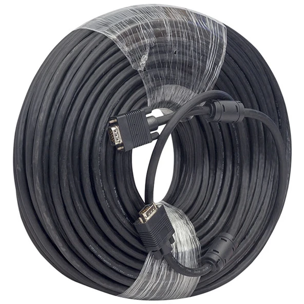 Powermaster PM-16333 15 Pin 3+6 Erkek/Erkek 50 Metre VGA Görüntü Kablosu - Resim 3