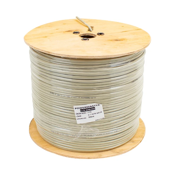 Powermaster 4+1X0.22 CCTV Kamera Kablosu 500 Metre - 4
