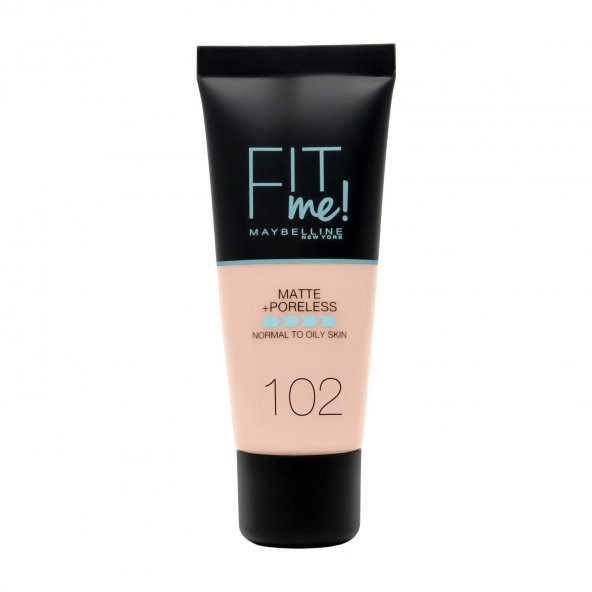 Mat Fondöten - Fit Me Matte + Poreless Foundation 102 Fair Ivory 3600531369361 - 1