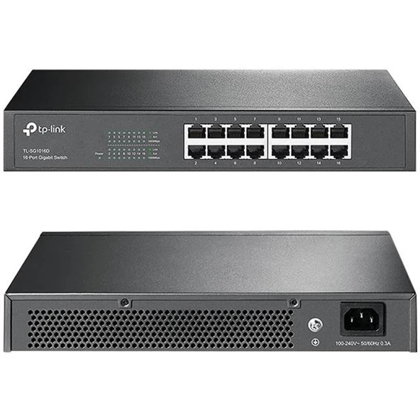 Tp-Link TL-SG1016D 16 Port Gigabit Ethernet Switch - 7