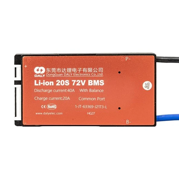 Daly Bms 20S 72V Deşarj 40A -Şarj 20A Balanslı Pil Koruma Modülü - 4