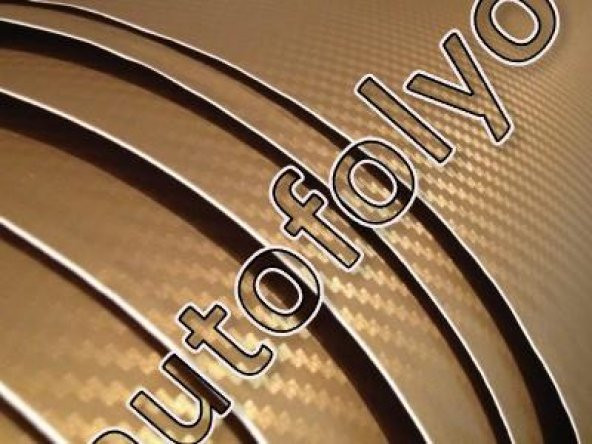 Karbon Folyo Altın Kendinden Yapışkanlı 127 CM X 2 METRE - 2