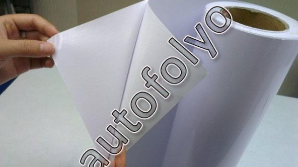 Beyaz Folyo Parlak Lake Görünümlü Kendinden Yapışkanlı 60 CM X 5 METRE - 4