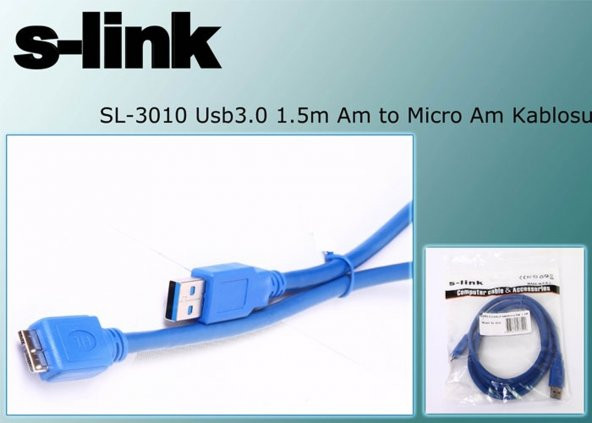 S-link SL-3010 Usb 1.5mt 3.0 Hdd Kutu Kablosu