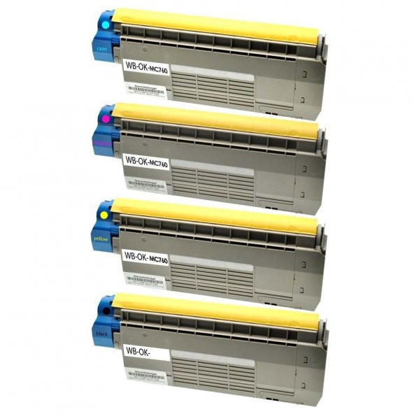 Oki MC780Dnfax Muadil Toneri Set CMYK - 2