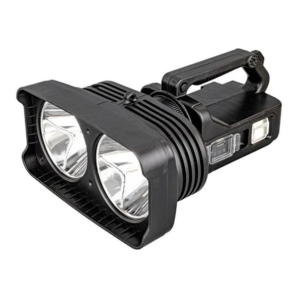 Powermaster W5123 Süper Parlak Battal Boy Pilli Şarjlı El Feneri - 5