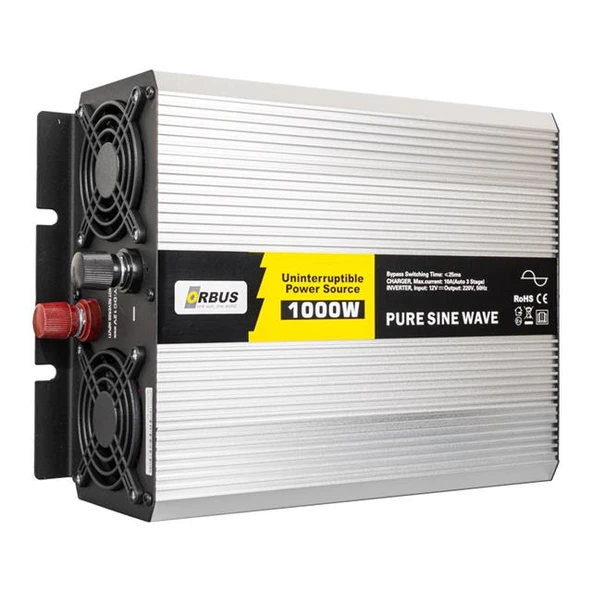 Orbus Tsi1000w 12 Volt 1000 Watt Tam Sinüs Şarjlı Inverter - 3