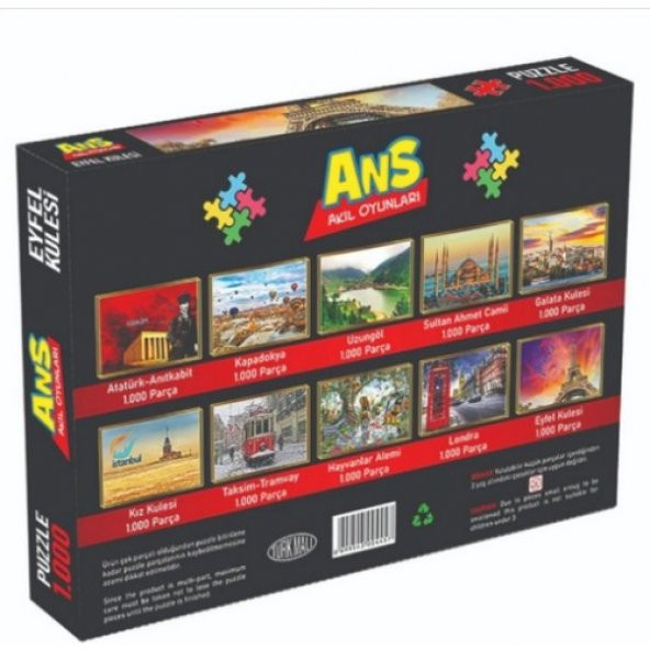 ANS Toys Puzzle 1000 Prç - ATATÜRK ANITKABİR - 3