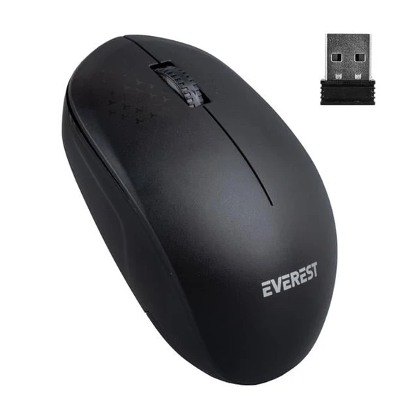 Everest SMW-88 USB Siyah 1200 DPI 2.4Ghz Kablosuz Mouse - 6