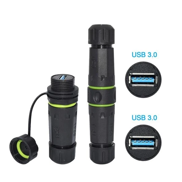 Powermaster PM-24598 Dişi - Dişi IP68 Su Geçirmez 3.0 USB-A Konnektör - Resim 4