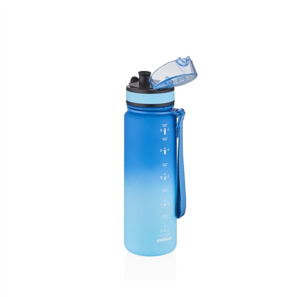 Vagonlife Uzspace 3026 500Ml Koyu- Açık Mavi Tritan Matara - Resim 2