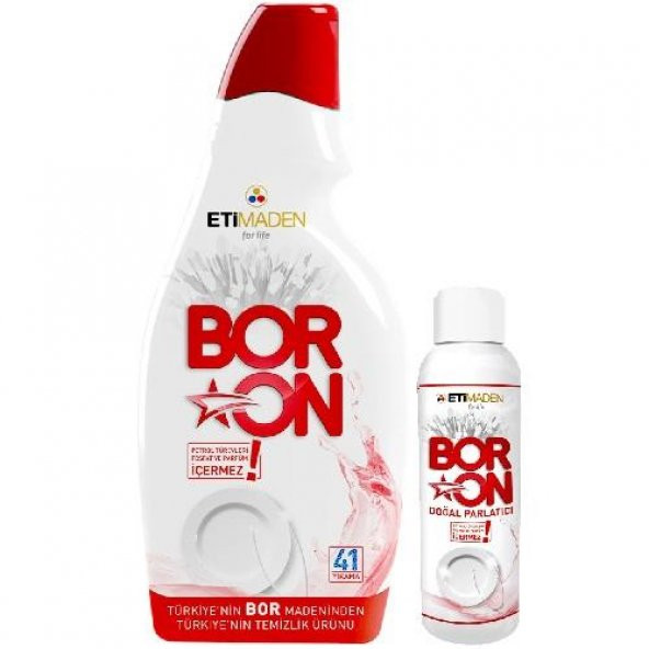 Boron Bulaşık Makinesi Jeli 820 Ml + Parlatıcı 110 Ml