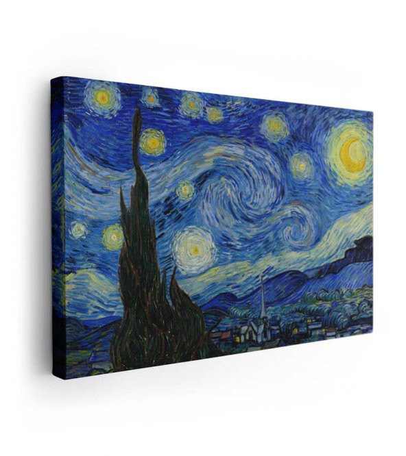 Yıldızlı Gece Kanvas Tablo - The Starry Night Vincent Van Gogh