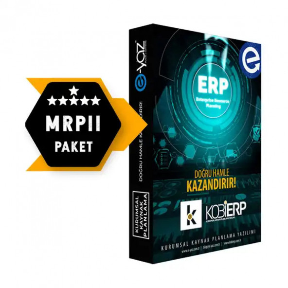 Kobierp Pro Paket ve Mrp2 Üretim Erp Yazılımı