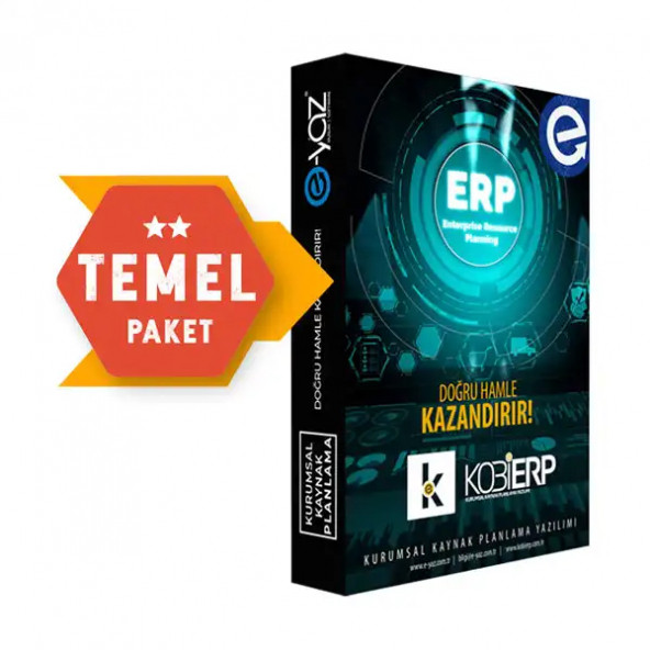 KOBİERP TEMEL Paket Erp Yazılımı