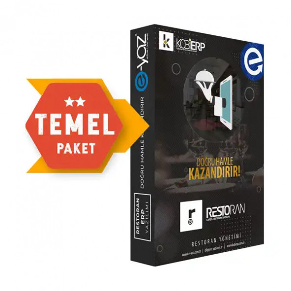 Resto Erp Temel Paket Restoran Yazılımı