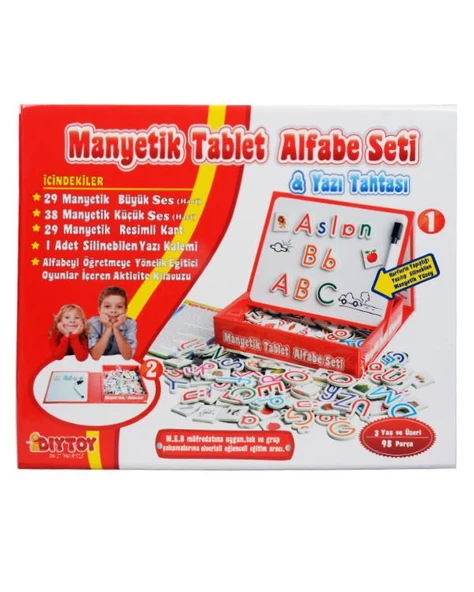 Teleskop Popüler Bilim Eğitici Bulmaca Kartları ve Diytoy Manyetik Alfabe Yazı Tahtası Seti - 2